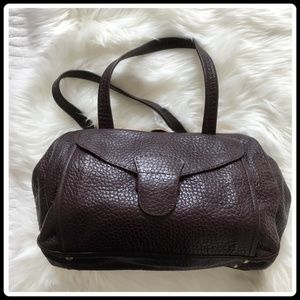 Prada burgandy doctor's leather bag